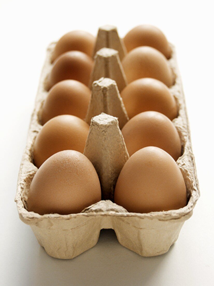 A Carton of Brown Eggs