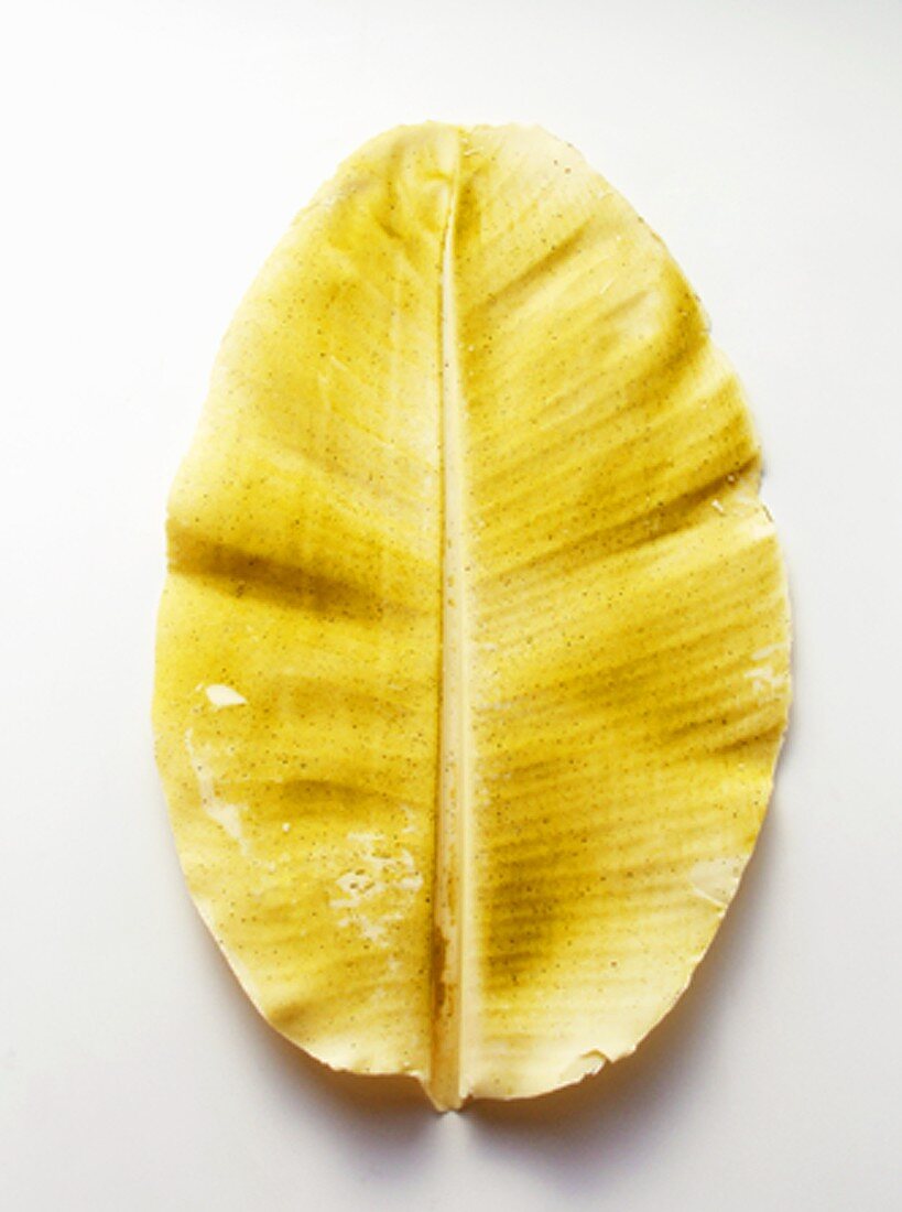 A White Chocolate Leaf