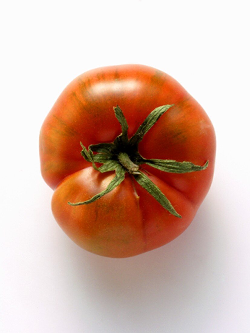 A Beefsteak Tomato from Overhead