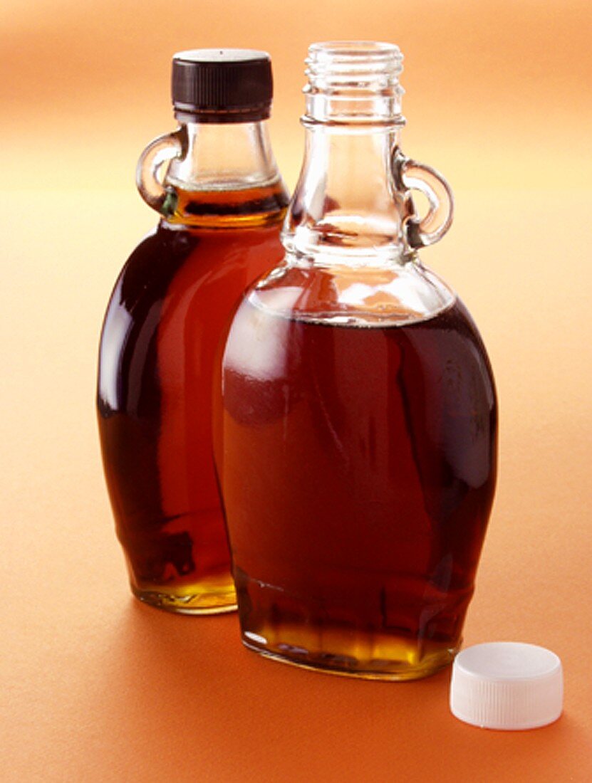 Two Bottles of Maple Syrup