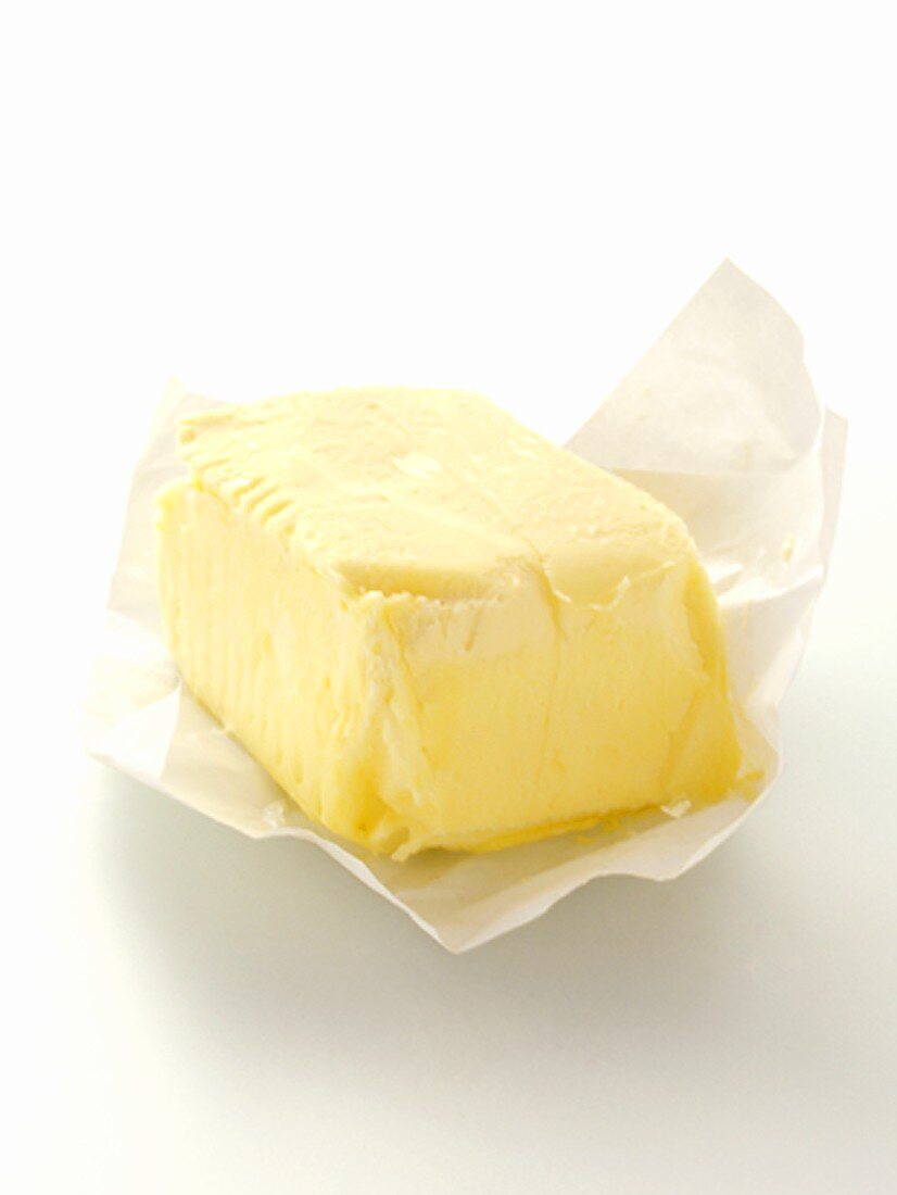 Butter auf Papier