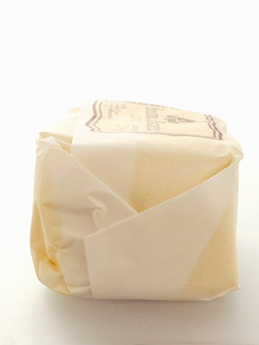 Butter in paper wrapper