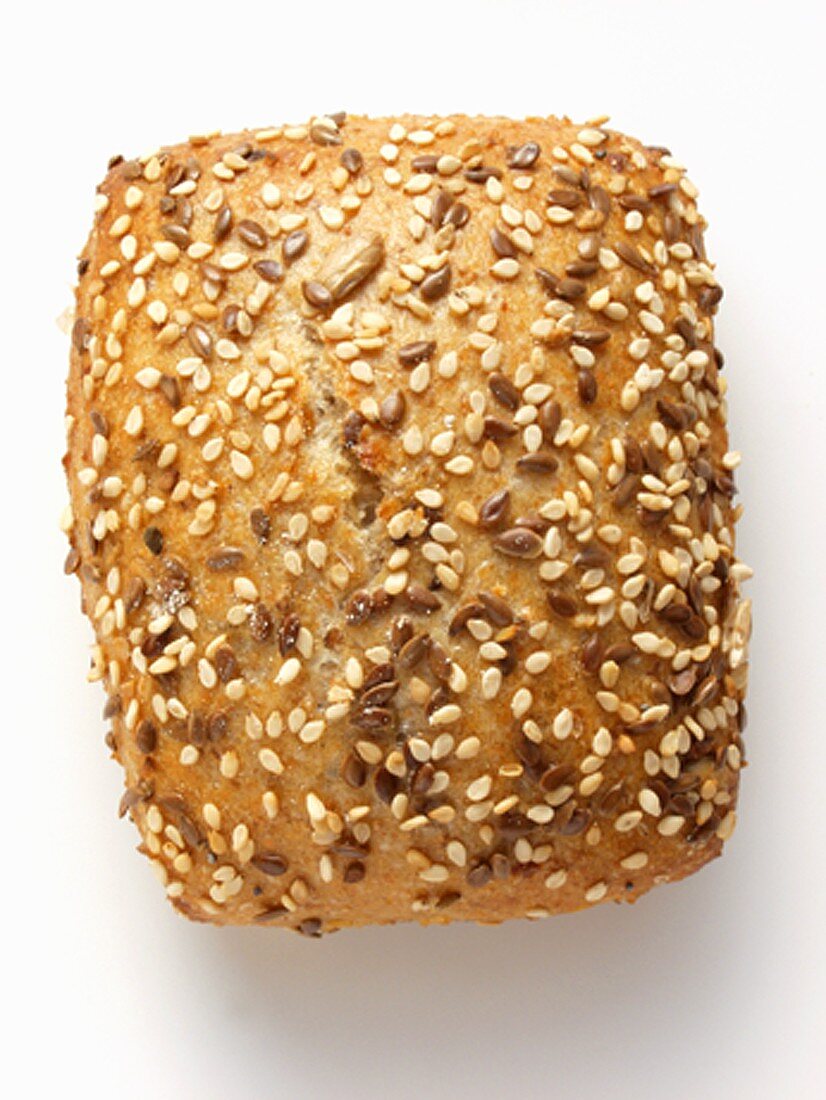 A Loaf of Bread with Assorted Seeds