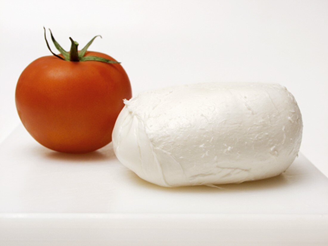 Mozzarella Cheese with a Tomato