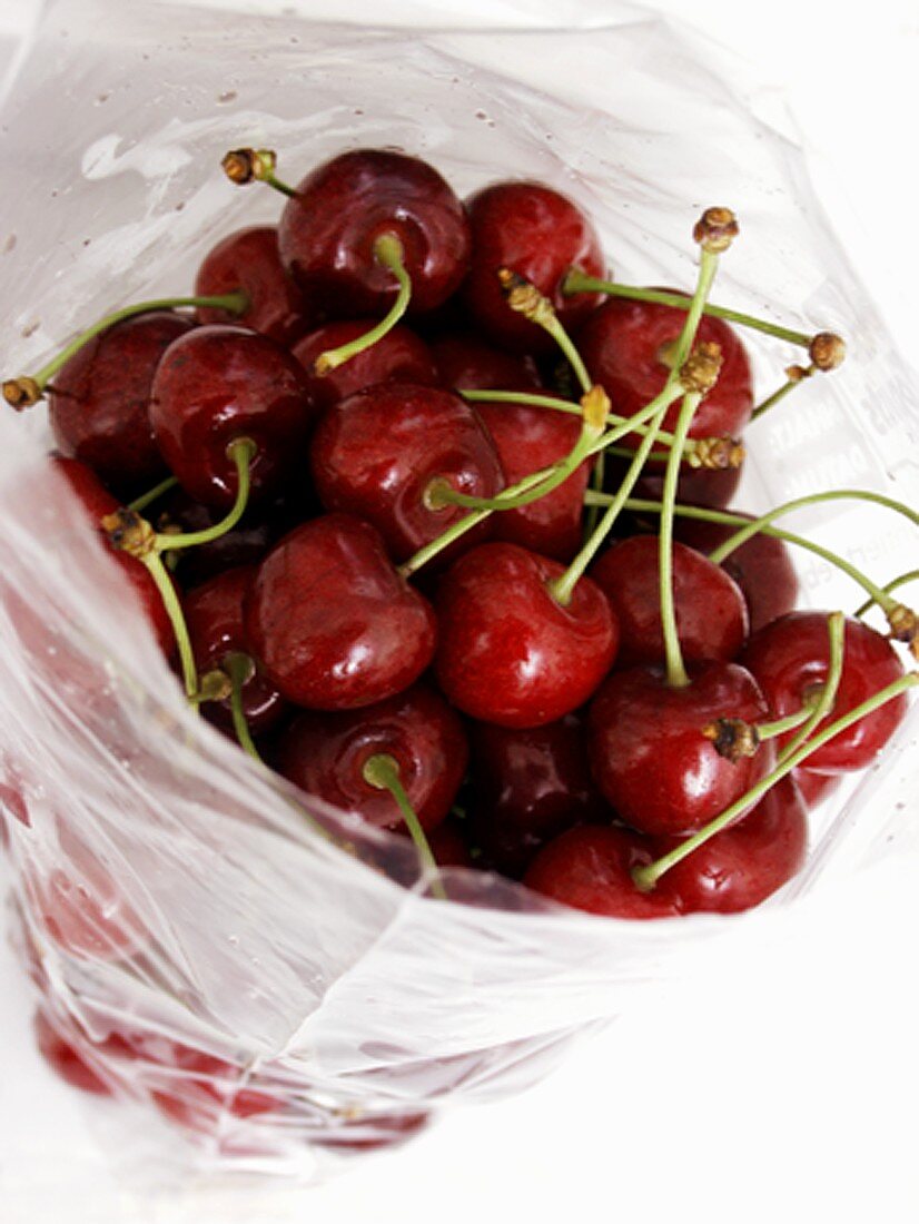 Cherries in a Plastic Bag