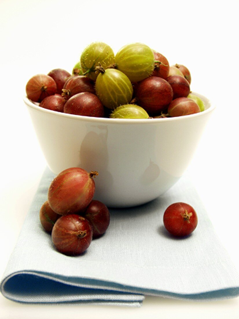 Gooseberries in a Dish