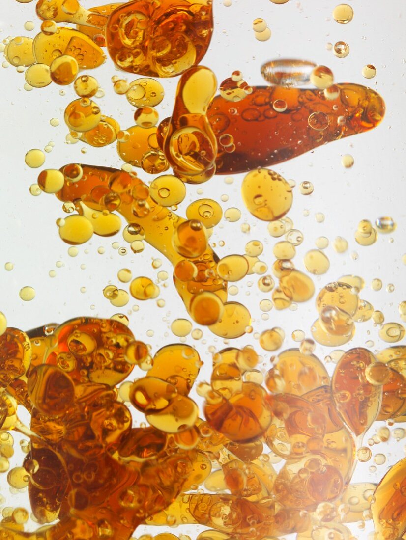 Sesame oil in water