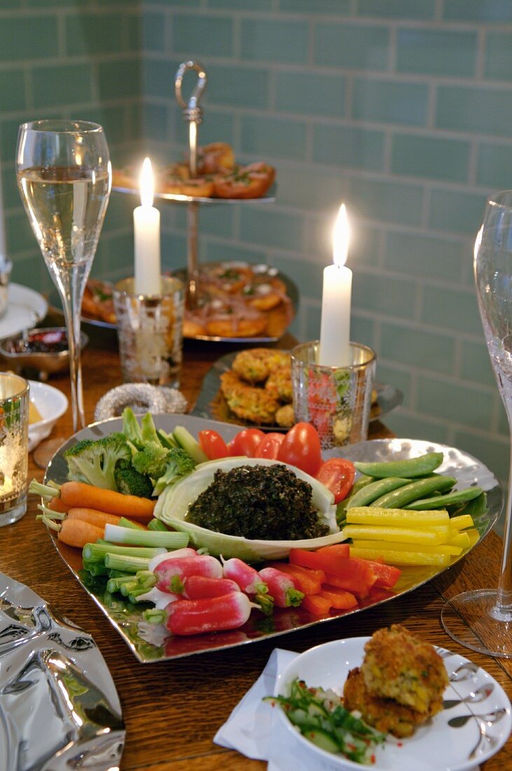 Crudités with tapenade