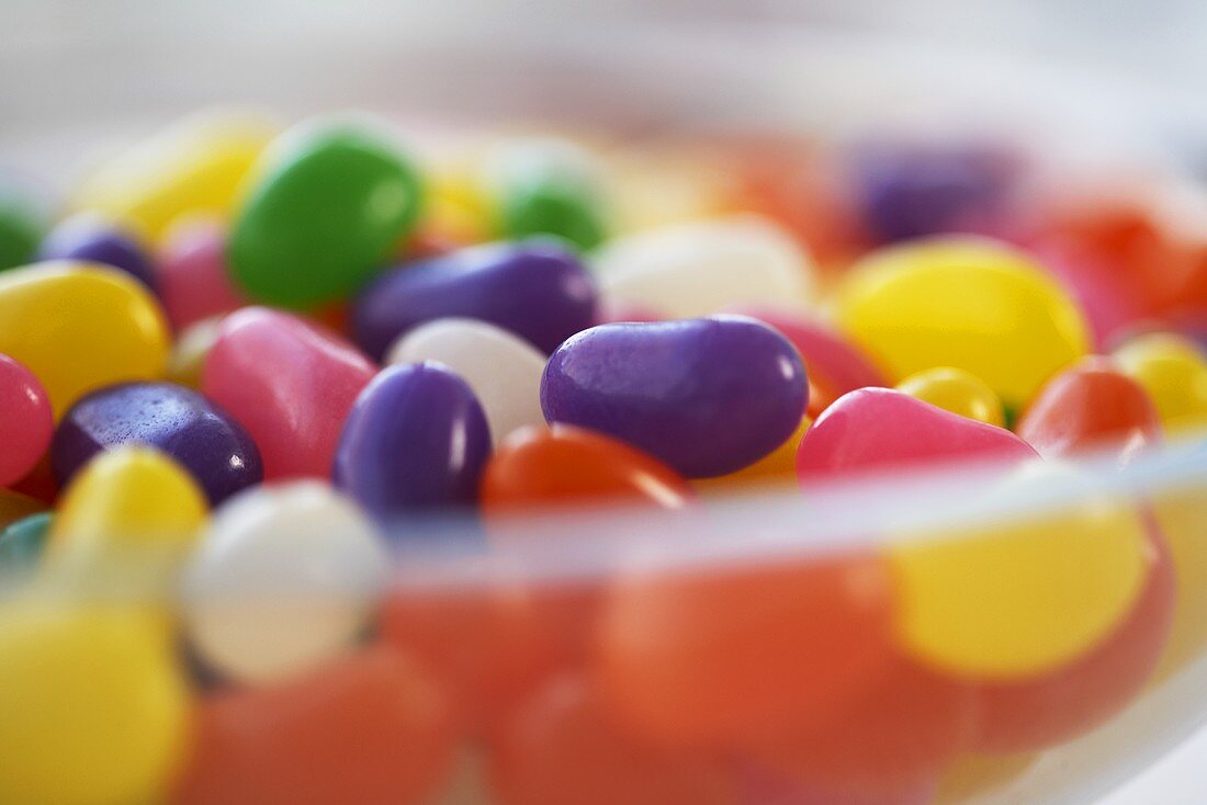 Jelly beans in a dish