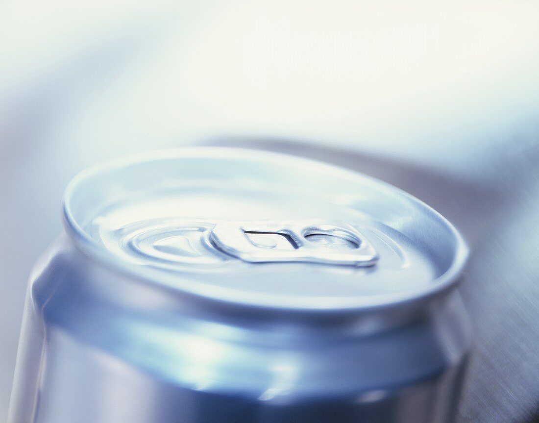 The pull tab closure on a drinks can