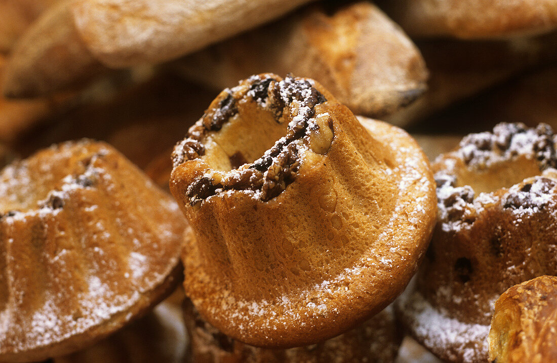 Kougelhopf (yeasted cake) at market, Strasbourg, Alsace, France