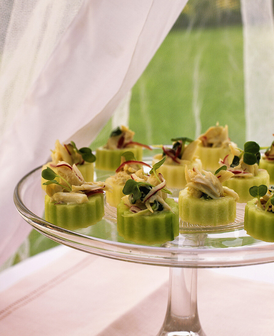 Cucumber appetisers