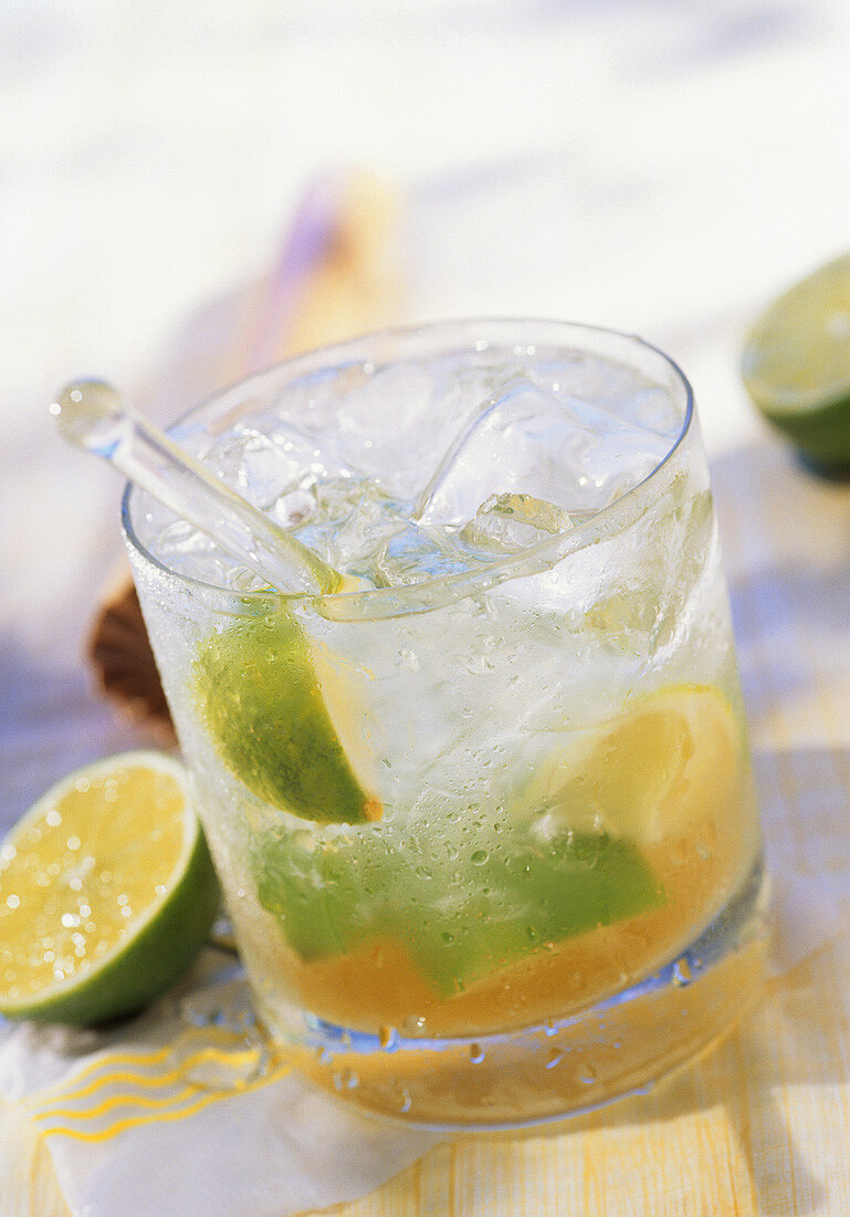 A glass of Caipirissima