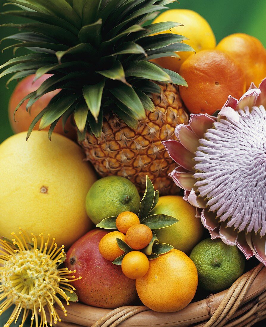 Exotische Früchte in einer Schale