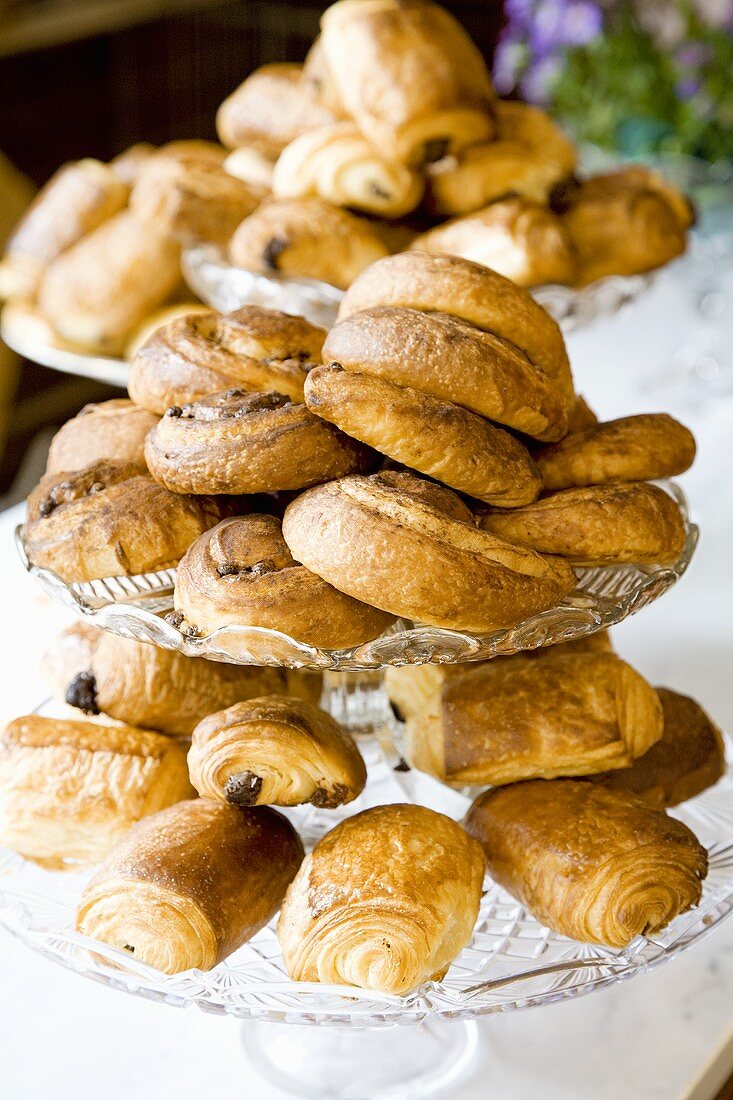 An assortment of puff pastries