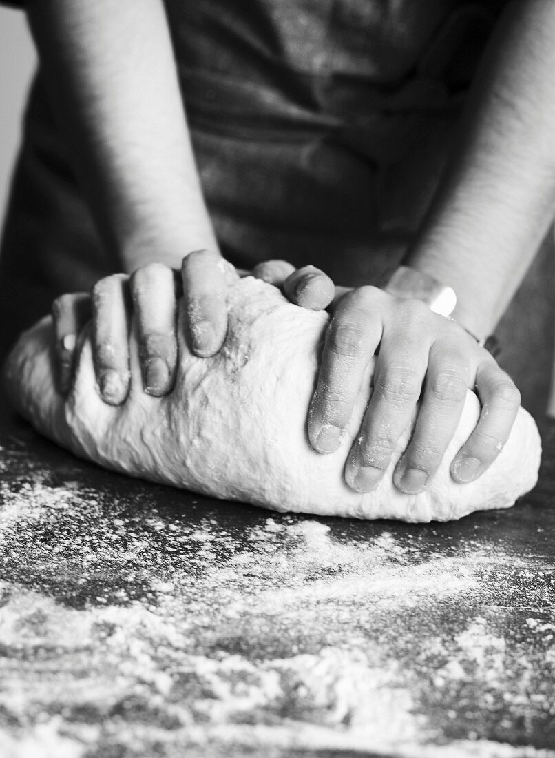 Kneading dough