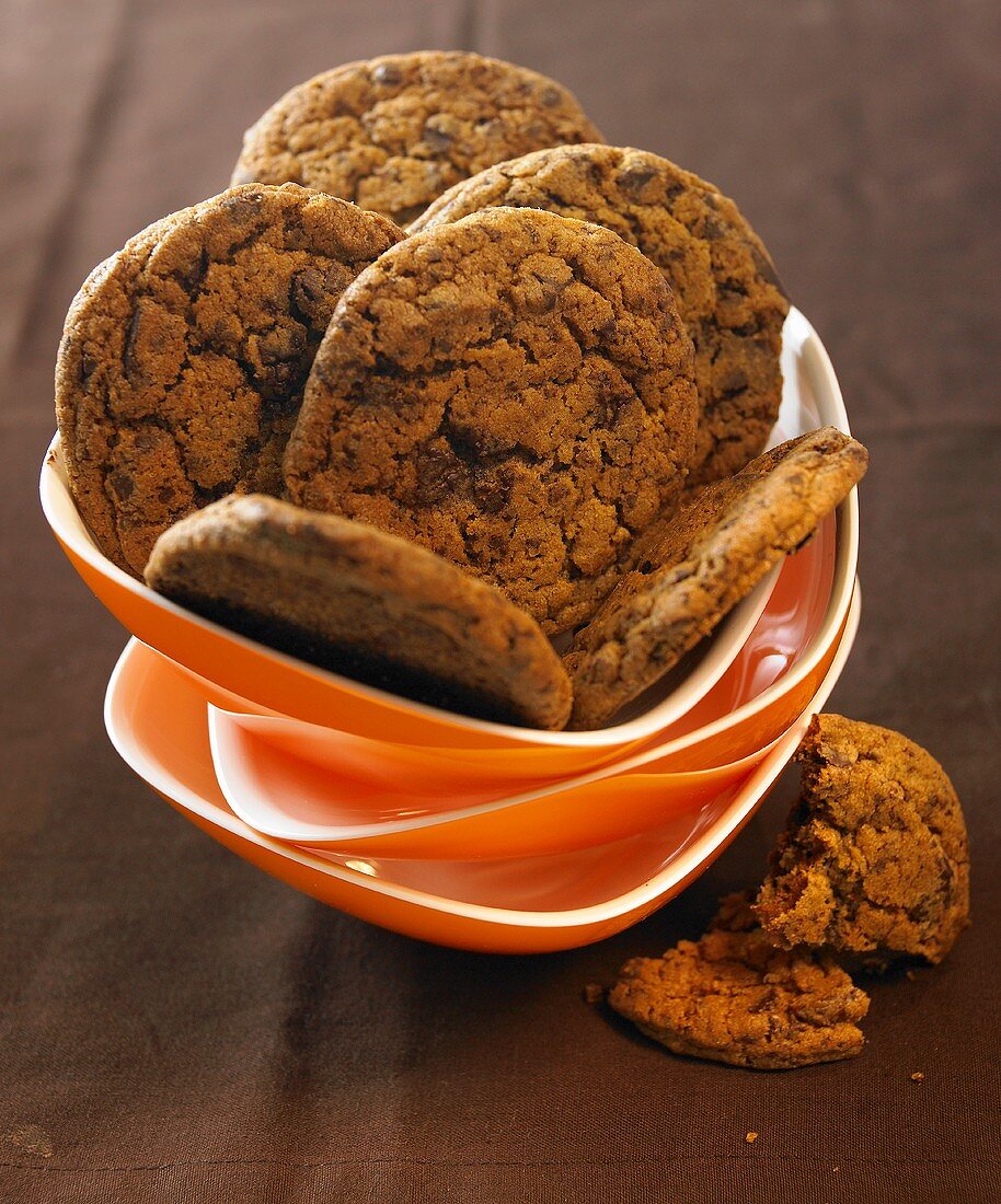 Chocolate Chip Cookies in Schälchen