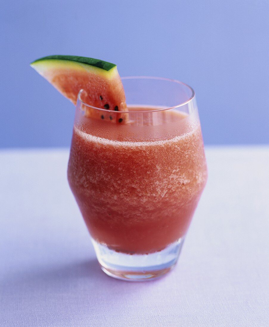 A glass of watermelon juice