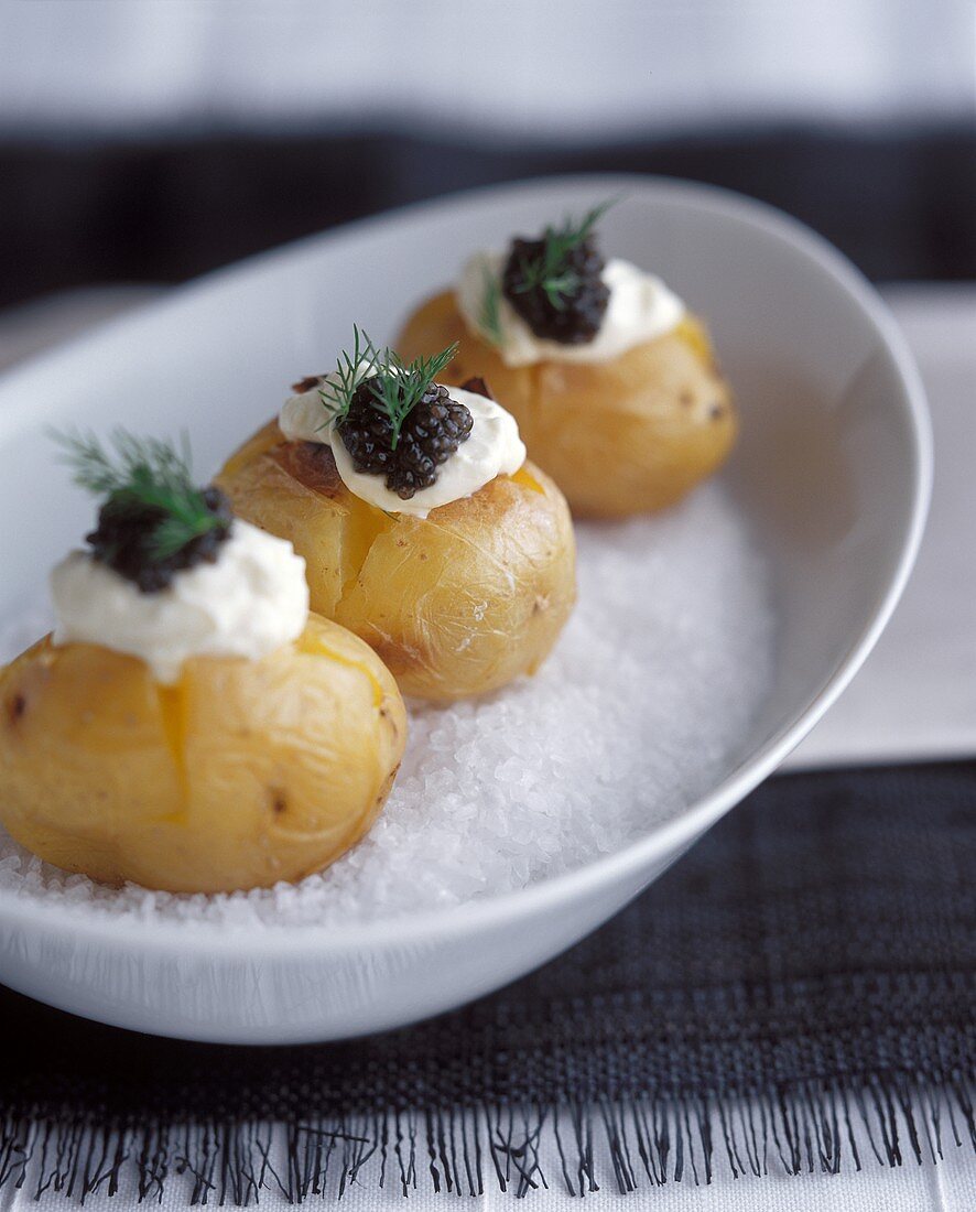 Kartoffeln mit Kaviar
