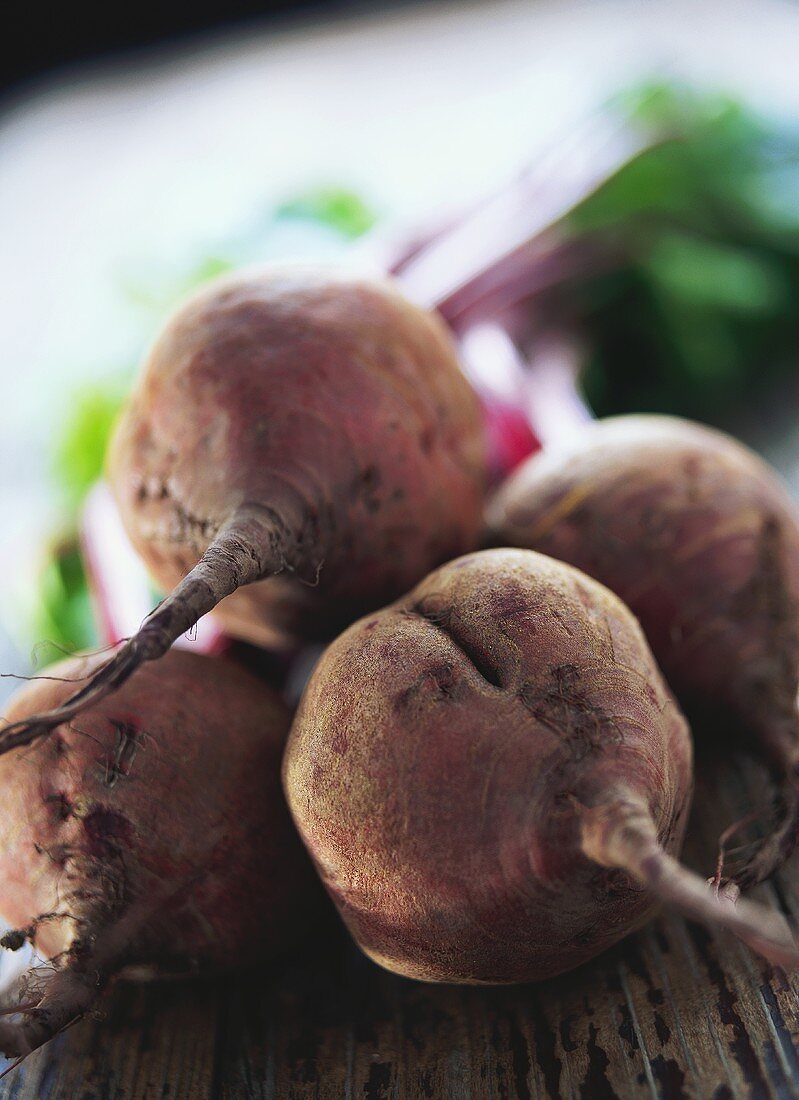 Four beetroots