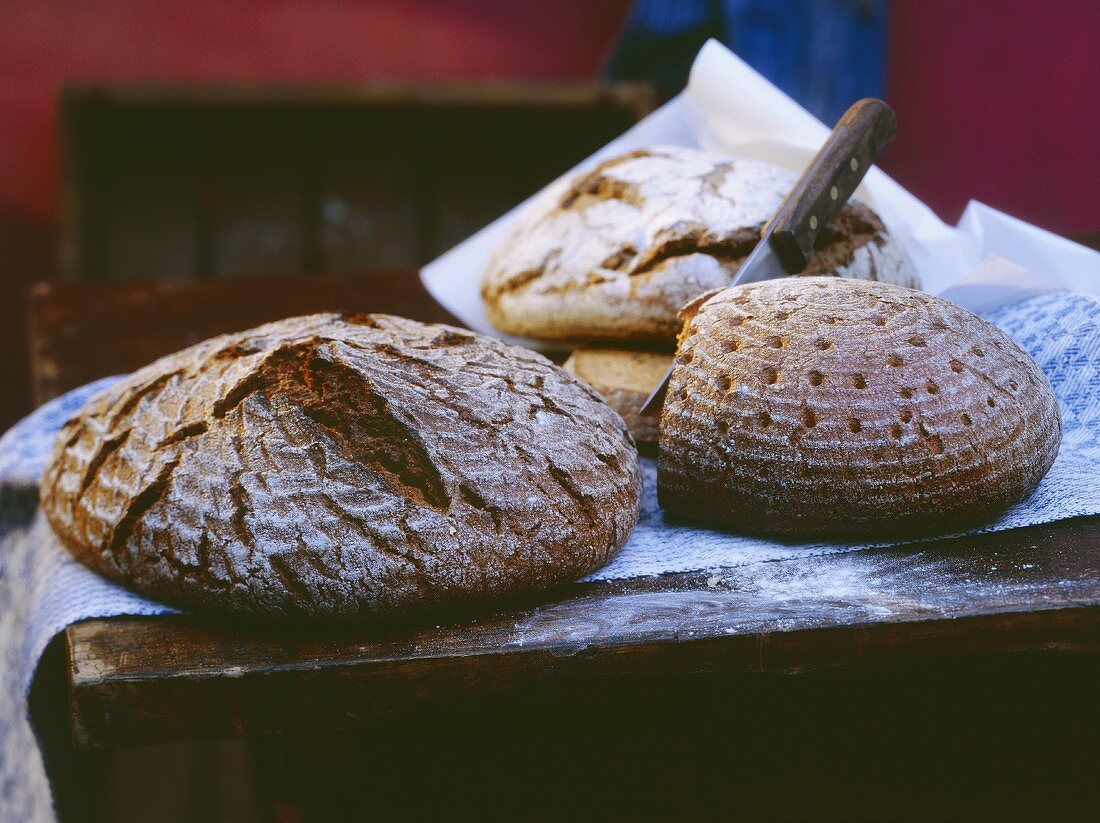 Coarse Rye Breads