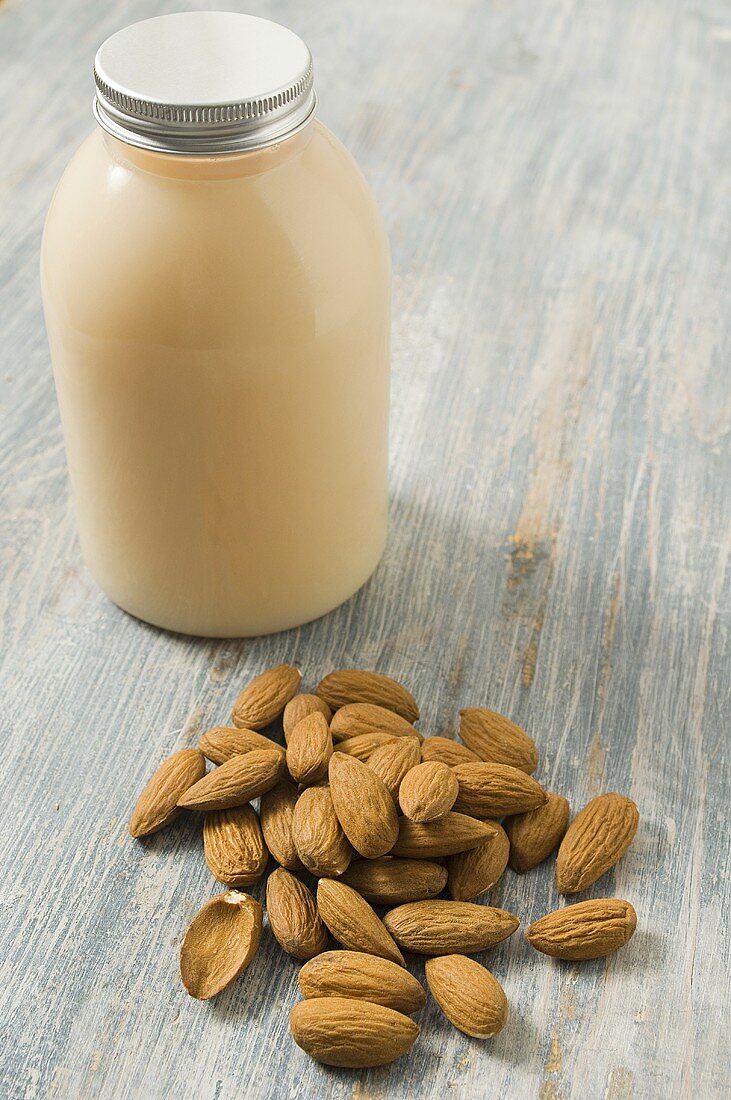 Almonds and body lotion