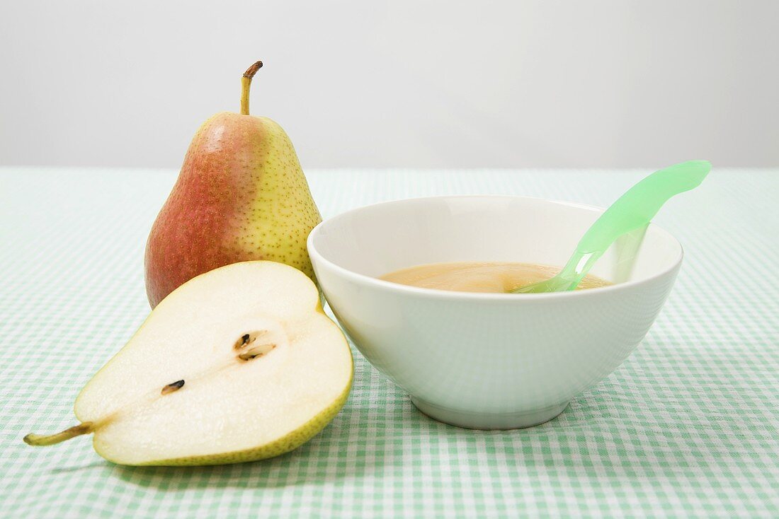 Pear and baby food