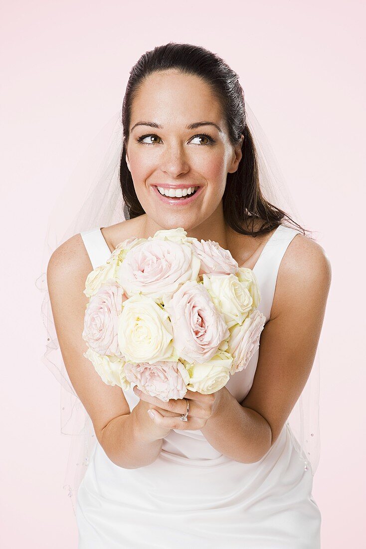 Bride holding a bouquet