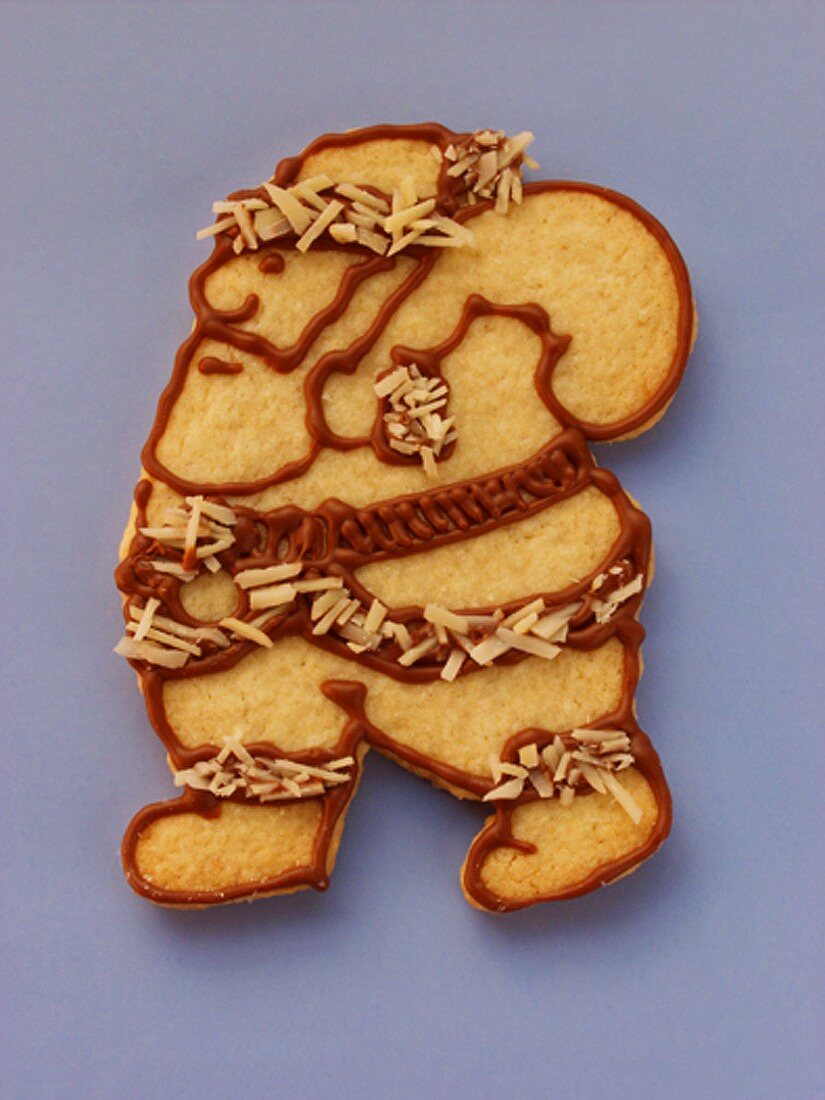 Decorated sweet pastry biscuit (Father Christmas)