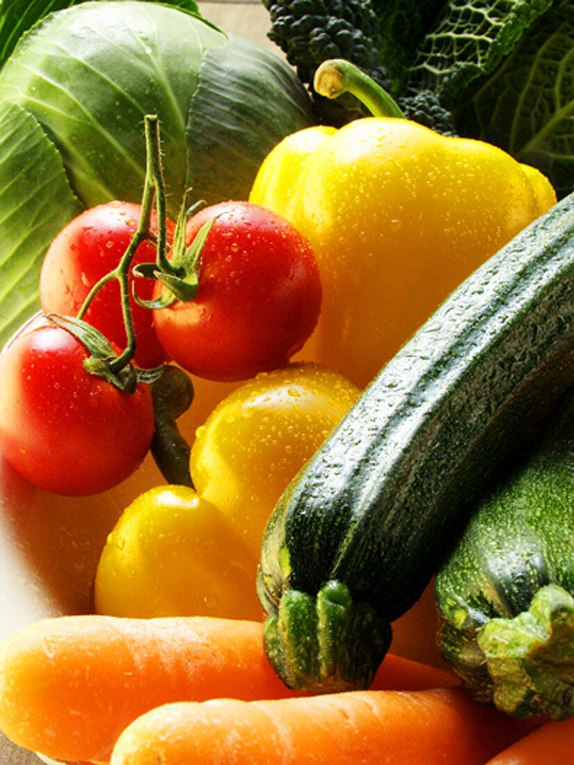 Various types of vegetables