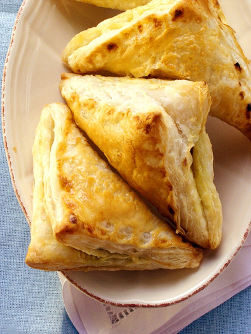 Puff pastry parcels filled with pumpkin