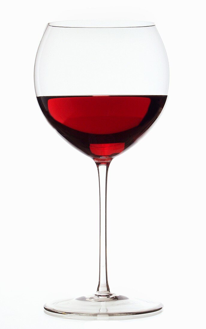 Red wine glass