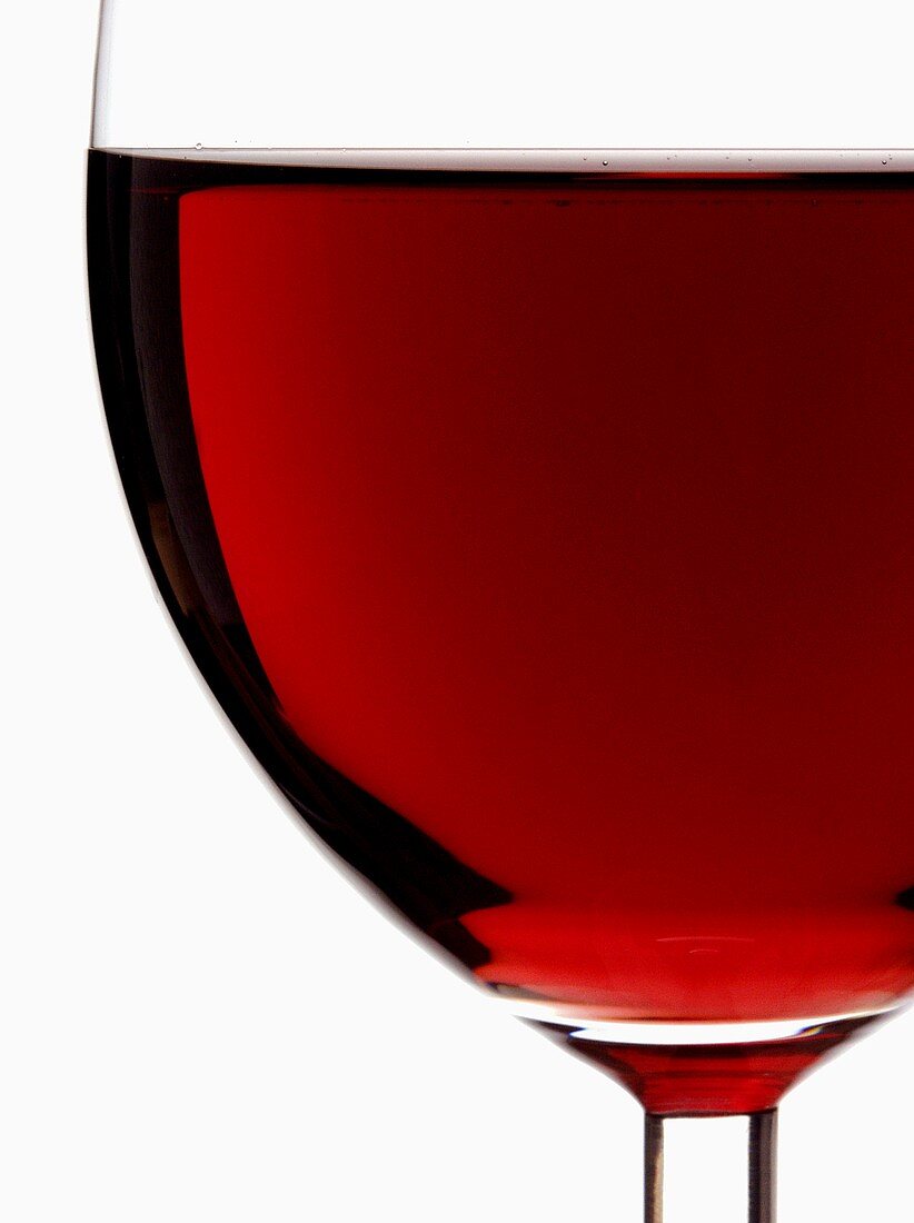 Red wine glass (detail)
