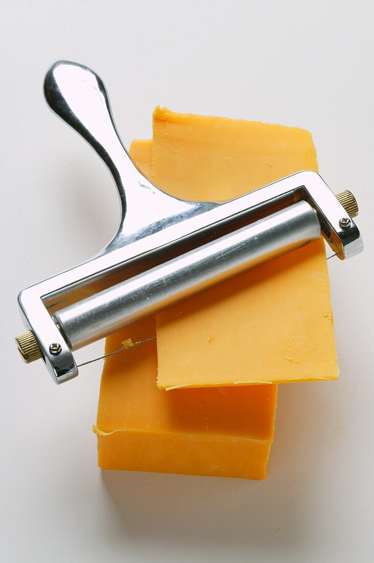 Cheddar with cheese plane