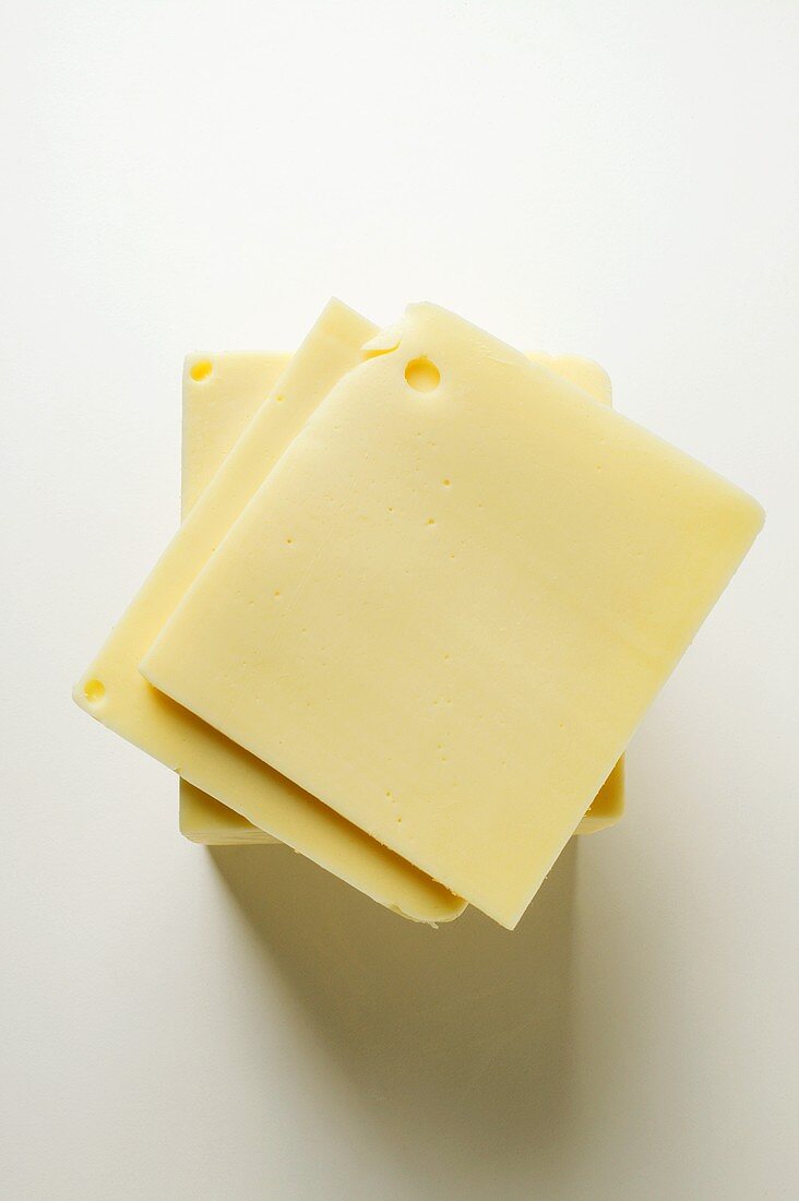 American cheese with two slices