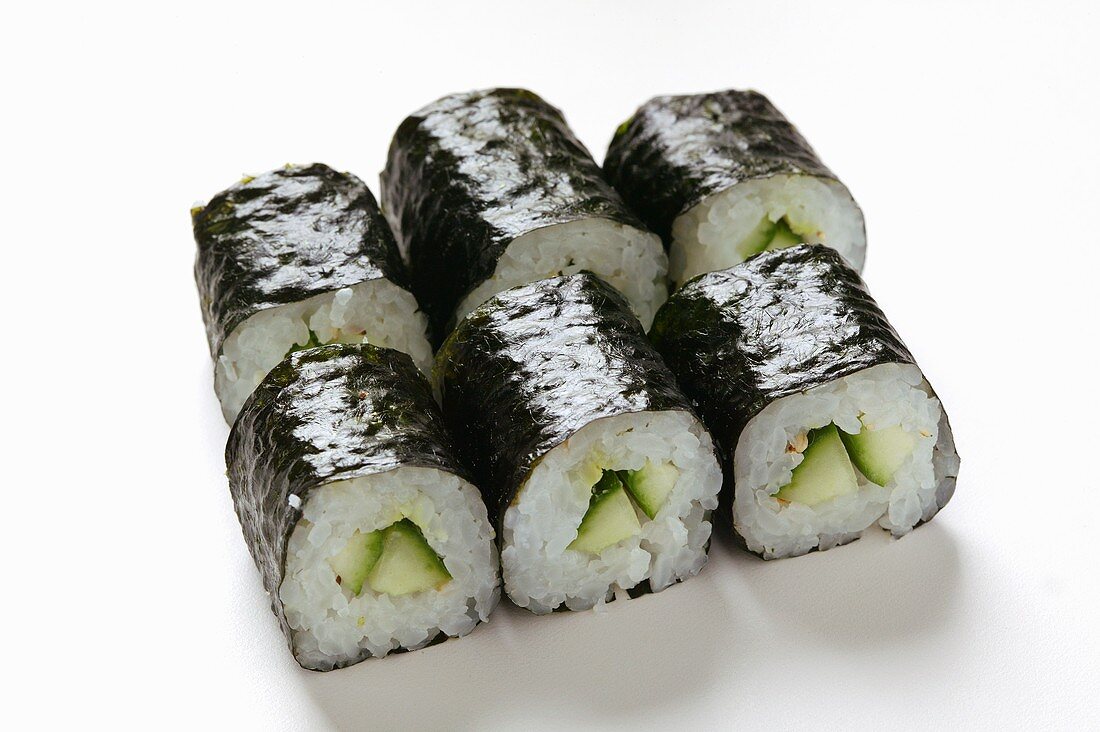 Maki sushi with cucumber