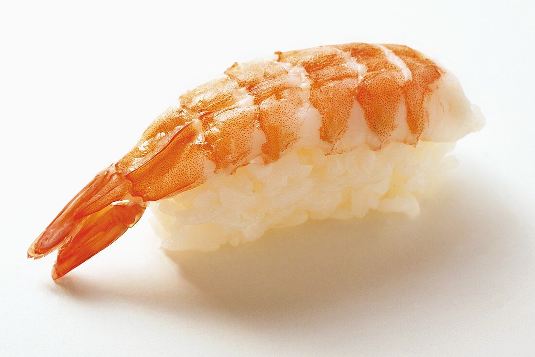 Nigiri sushi with shrimp