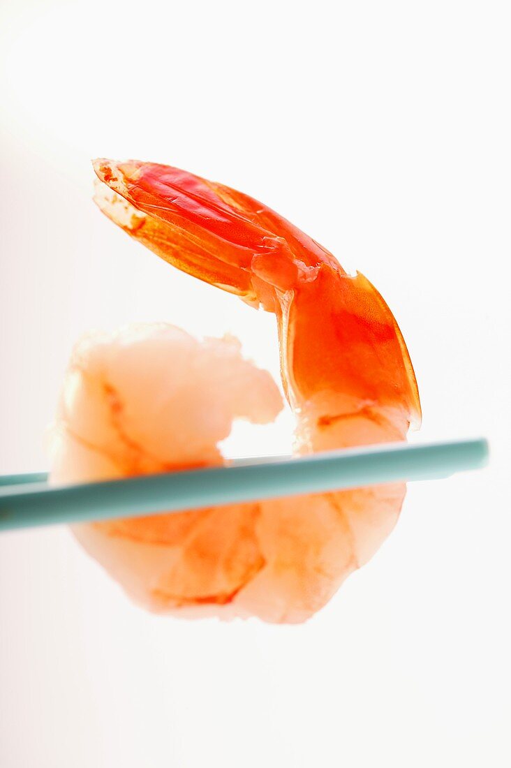 Shrimp on chopsticks