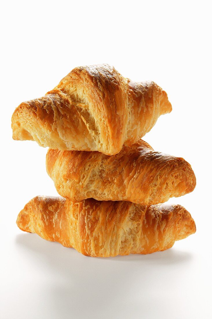 Croissants, gestapelt