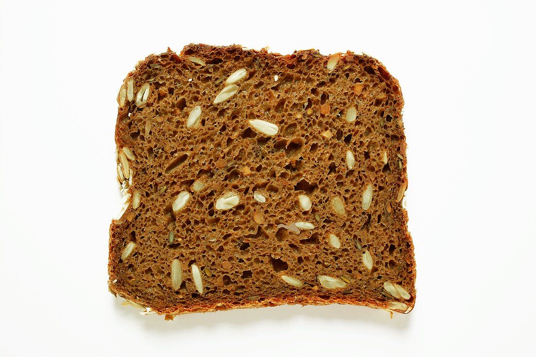 A slice of wholemeal bread