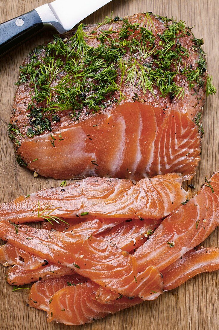 Graved lachs with dill