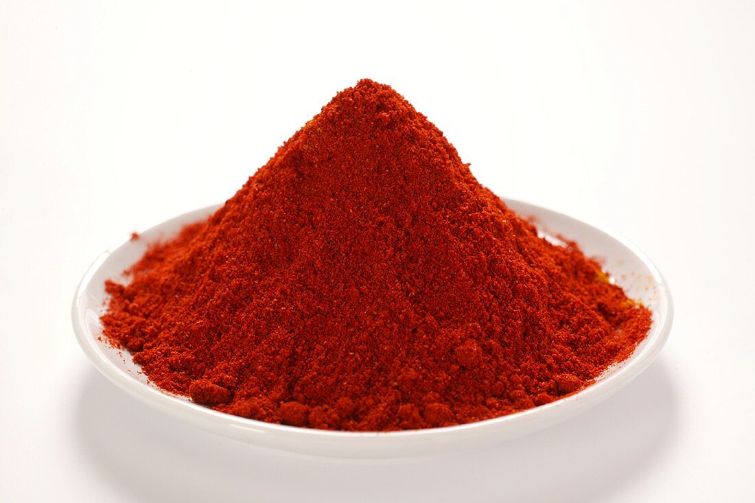 Paprika on plate