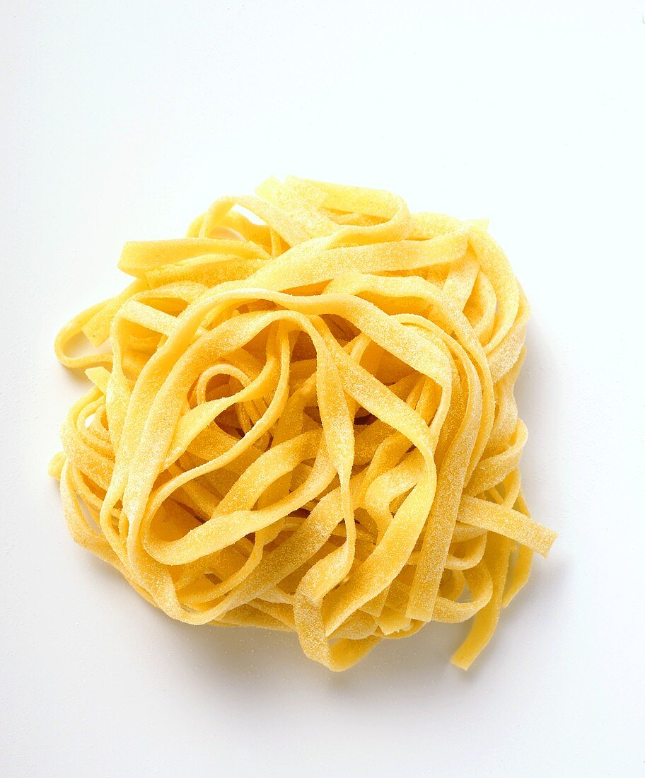 Home-made ribbon pasta