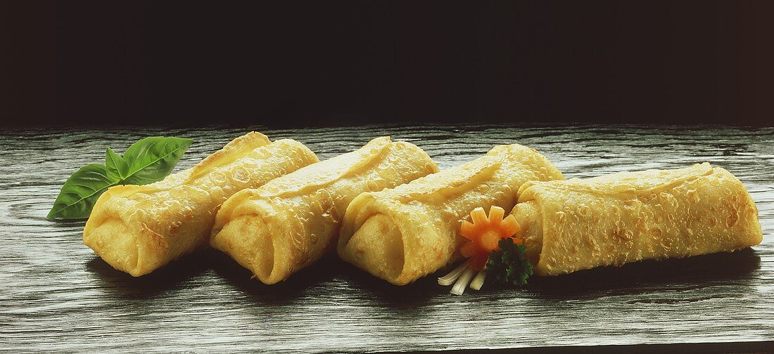 Four spring rolls