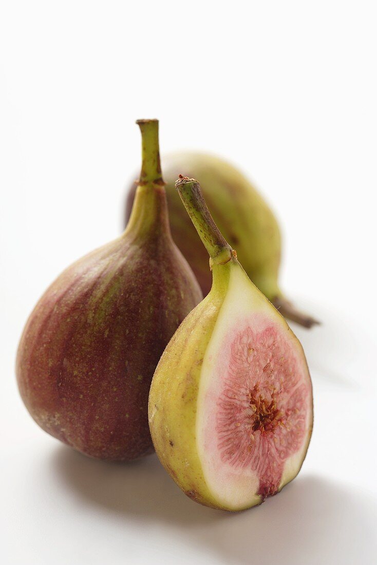 Whole figs and half a fig