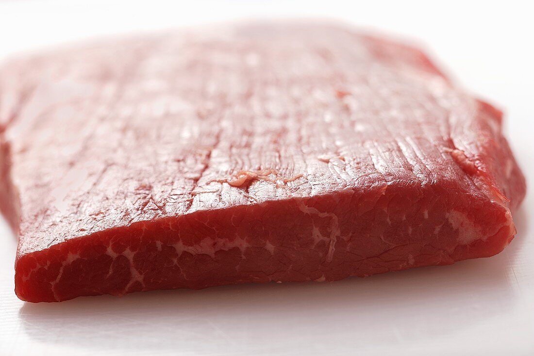 Raw flank steak