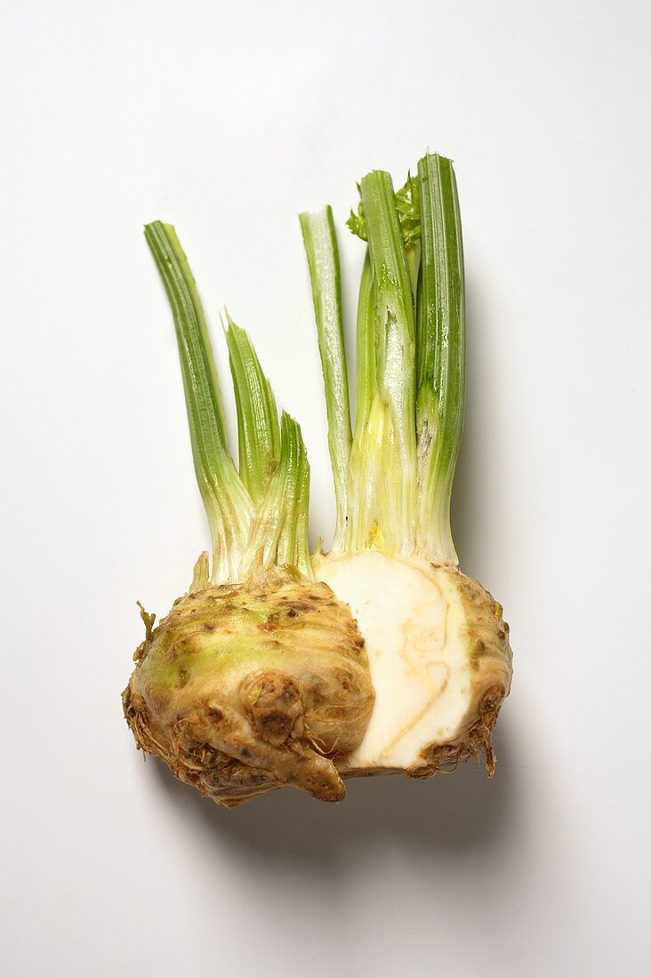 Celeriac, halved