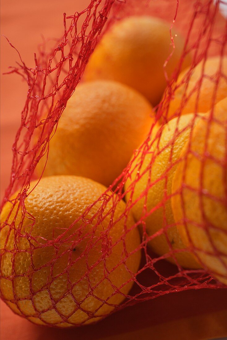 Oranges in net