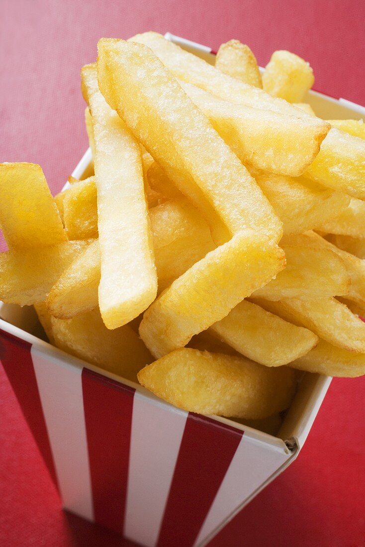 Chips in striped box