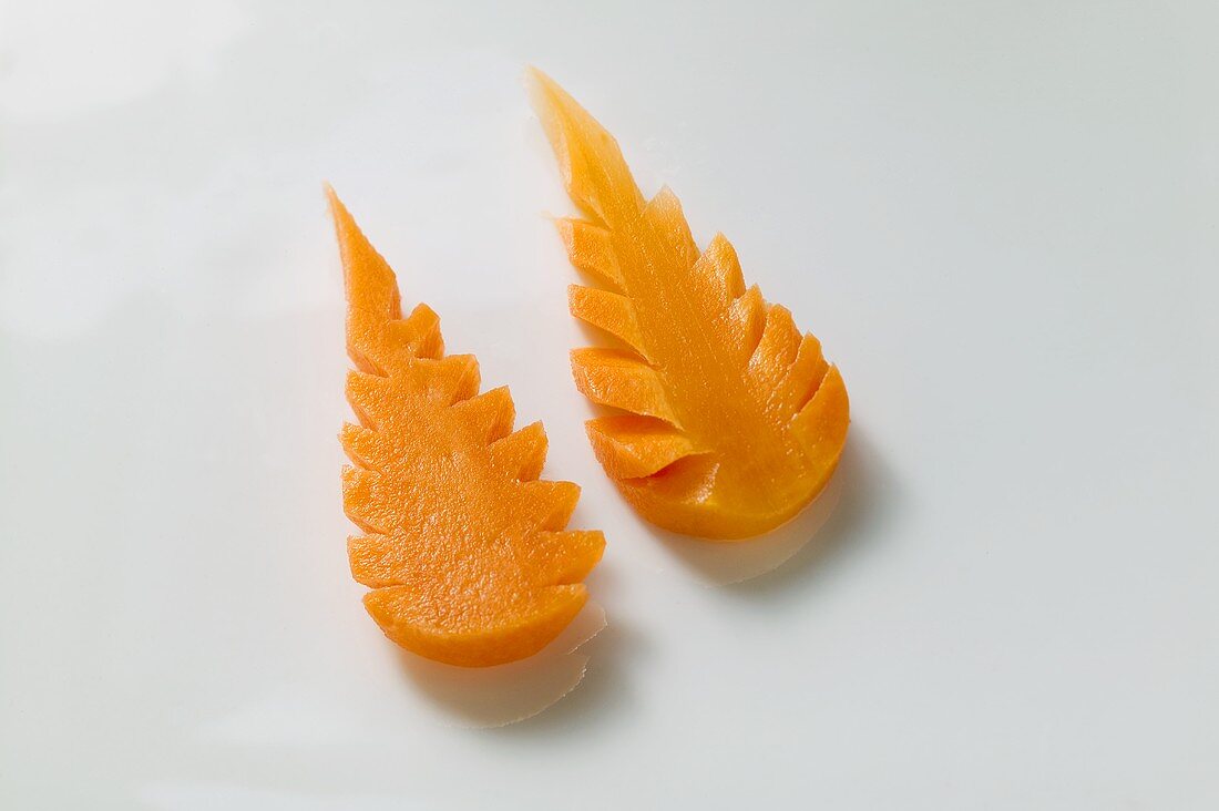 Carved carrots